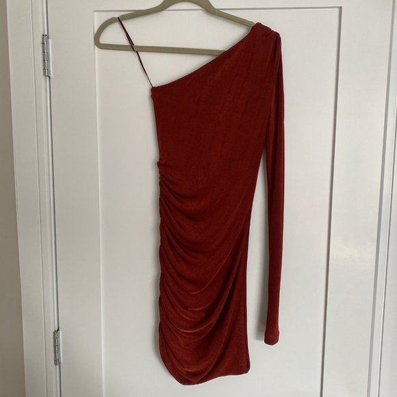 NWT - ALIX NYC Jordan Ruched One-Shoulder Dress - Picture 4 of 7